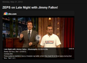 Read more about the article Zeps on Late Night with Jimmy Fallon!